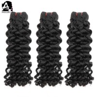 Angelbella 100% Cuticle Aligned Raw Virgin Hair Vendors Natural Black Water Loose Hair Weft