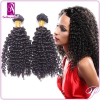 African Virgin Kinky Curly Hair Weft Sew in Human Hair Extensions