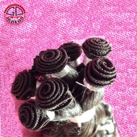 Hand Tied 100% Malaysian Virgin Remy Hair Cheap Kinky Curly Hair Weft